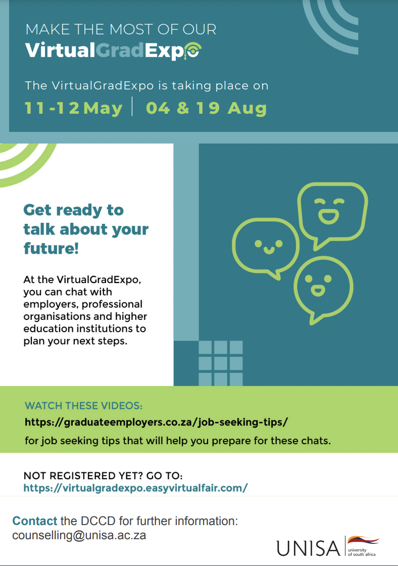 Virtual Careers Fair 4 & 19 August 2022