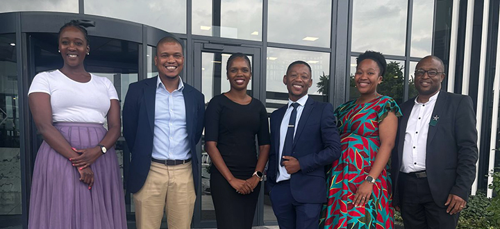Mogapi Malebo, Investec; Ntsako Mohlaba, CAS; Dineo Biya, Investec; Prof Cameron Modisane, CAS; Tshegofatso Sebeela, CAS; and Dr Moses Hlongoane, CAS