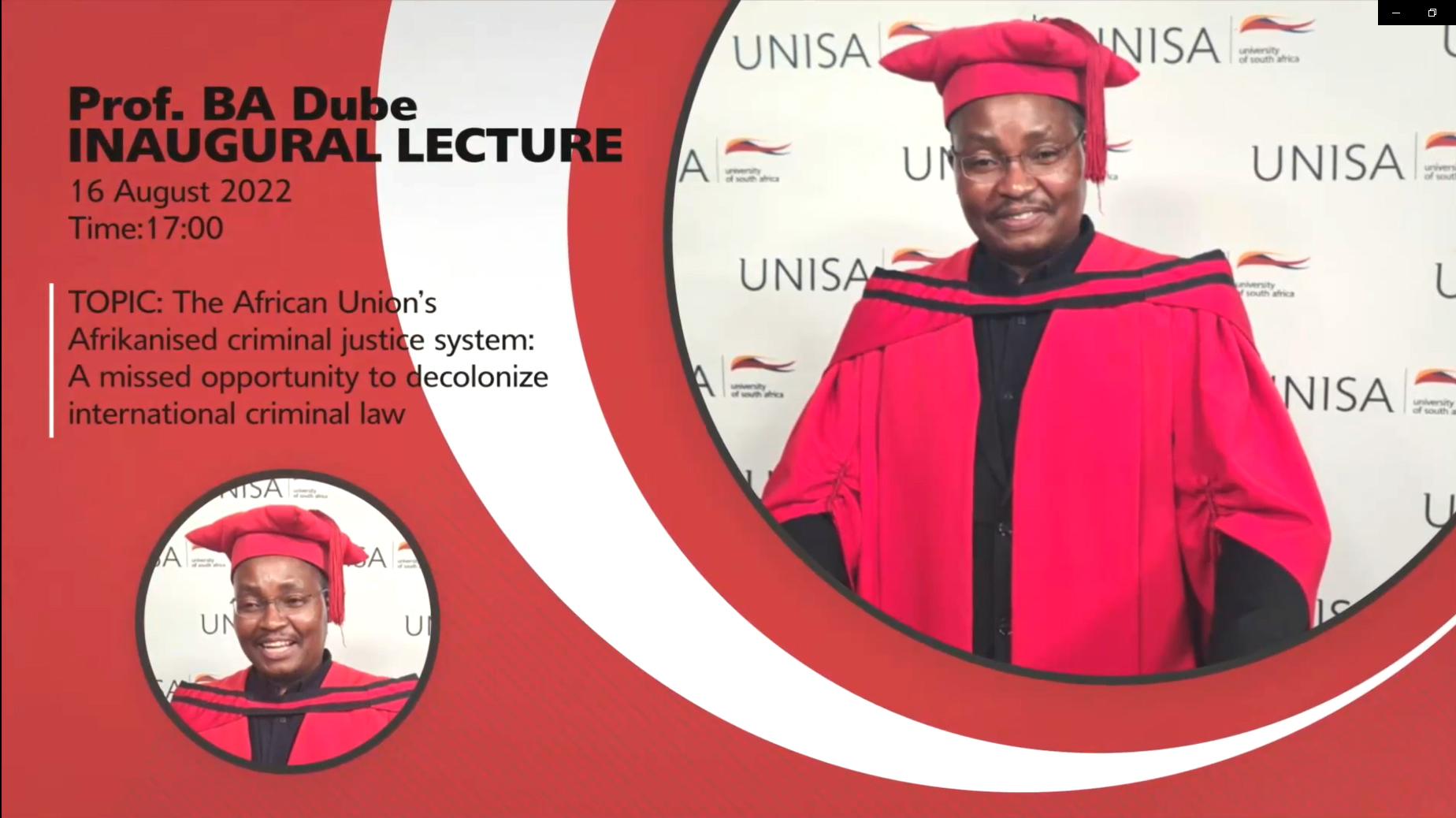 Prof BA Dube