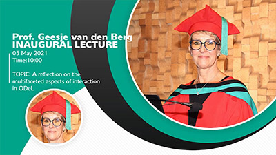 Prof G van den Berg Inaugural Lecture