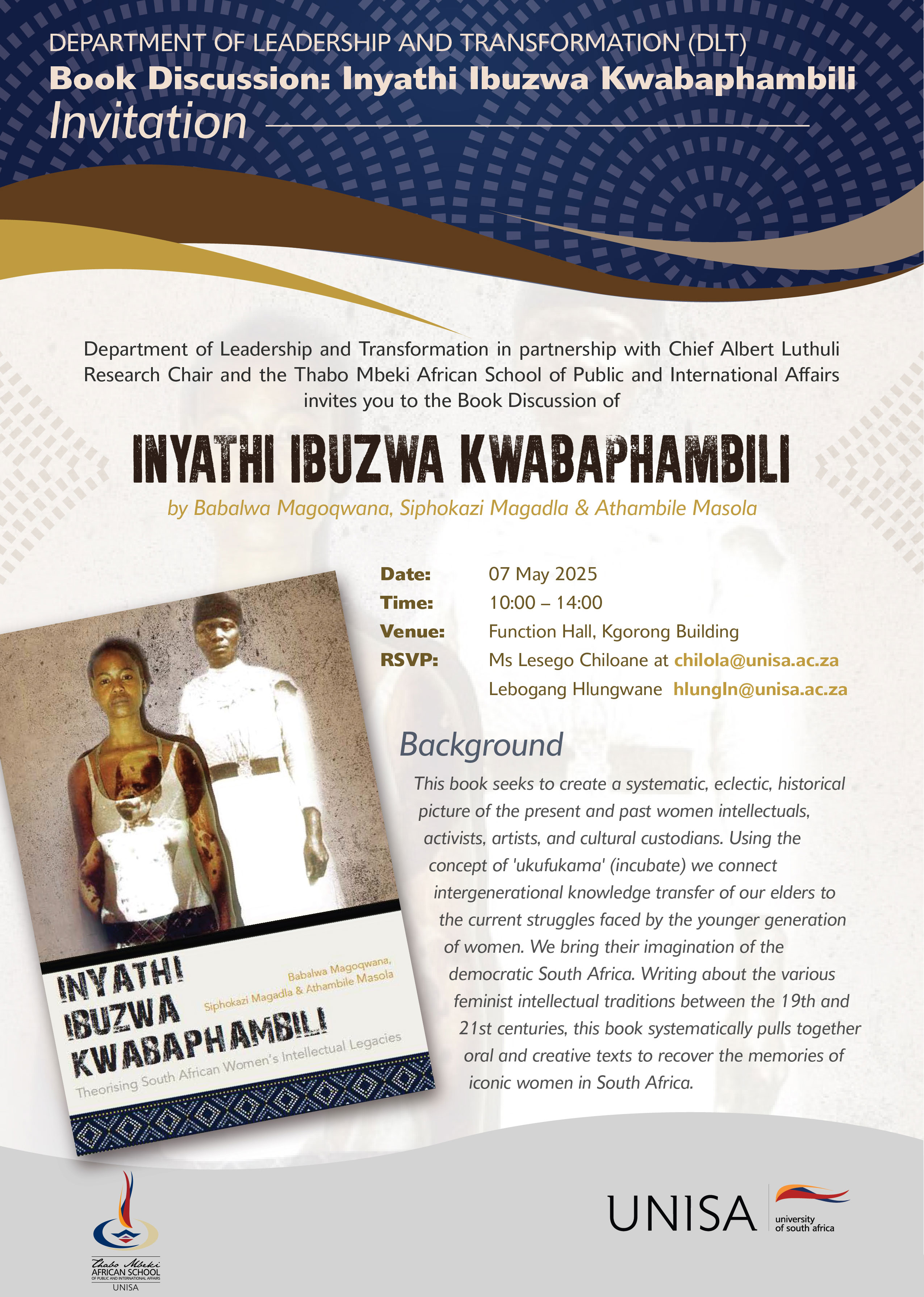 DLT Inyathi book discussion