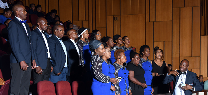 Choral performances elicited thunderous applause