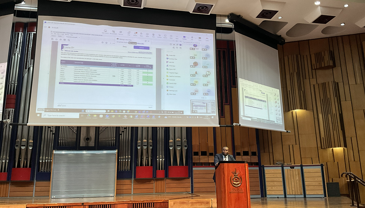 Unisa announces SRC election results, inaugurates Tshwane and ...
