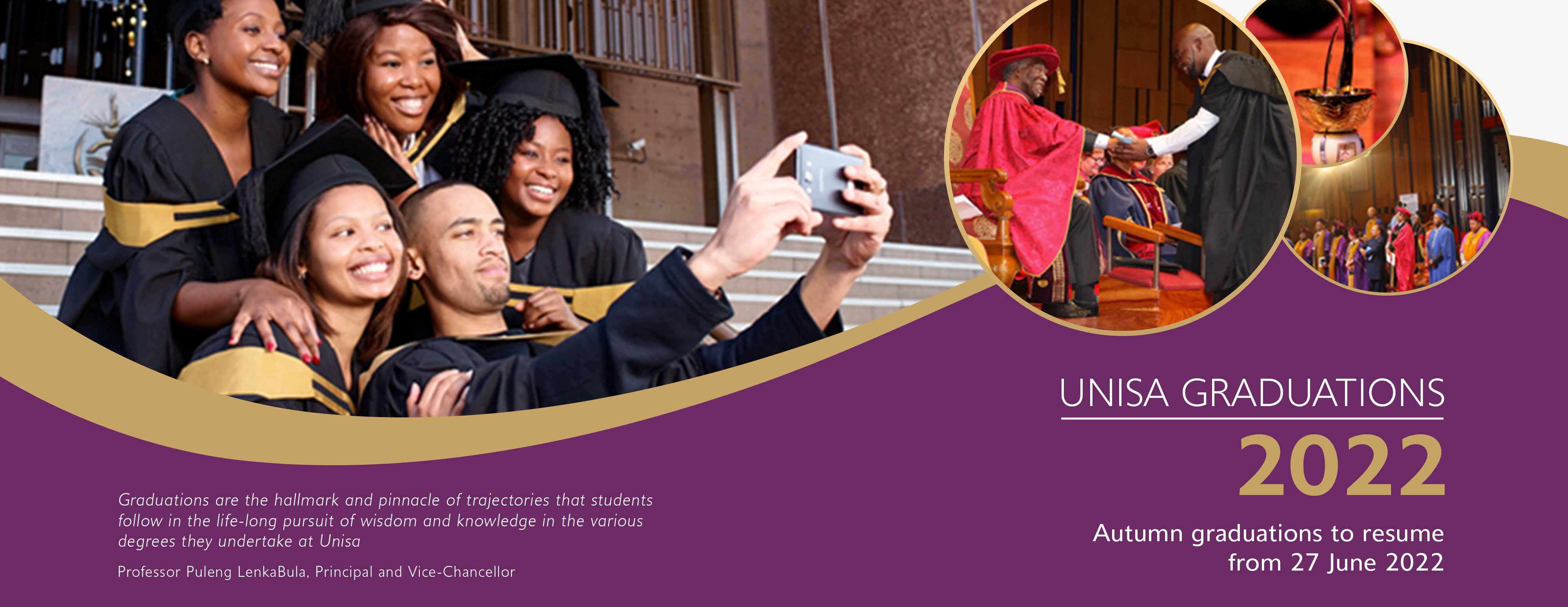 Update: Revised dates for Unisa graduation ceremonies