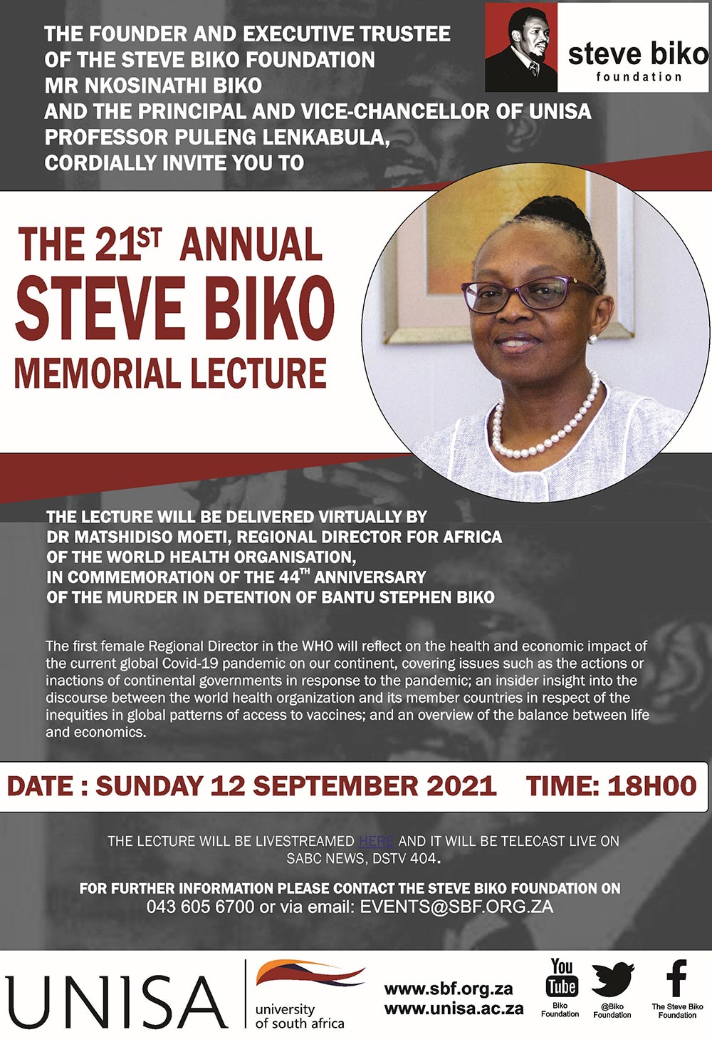 The 21st Annual Steve Biko Memorial Lecture