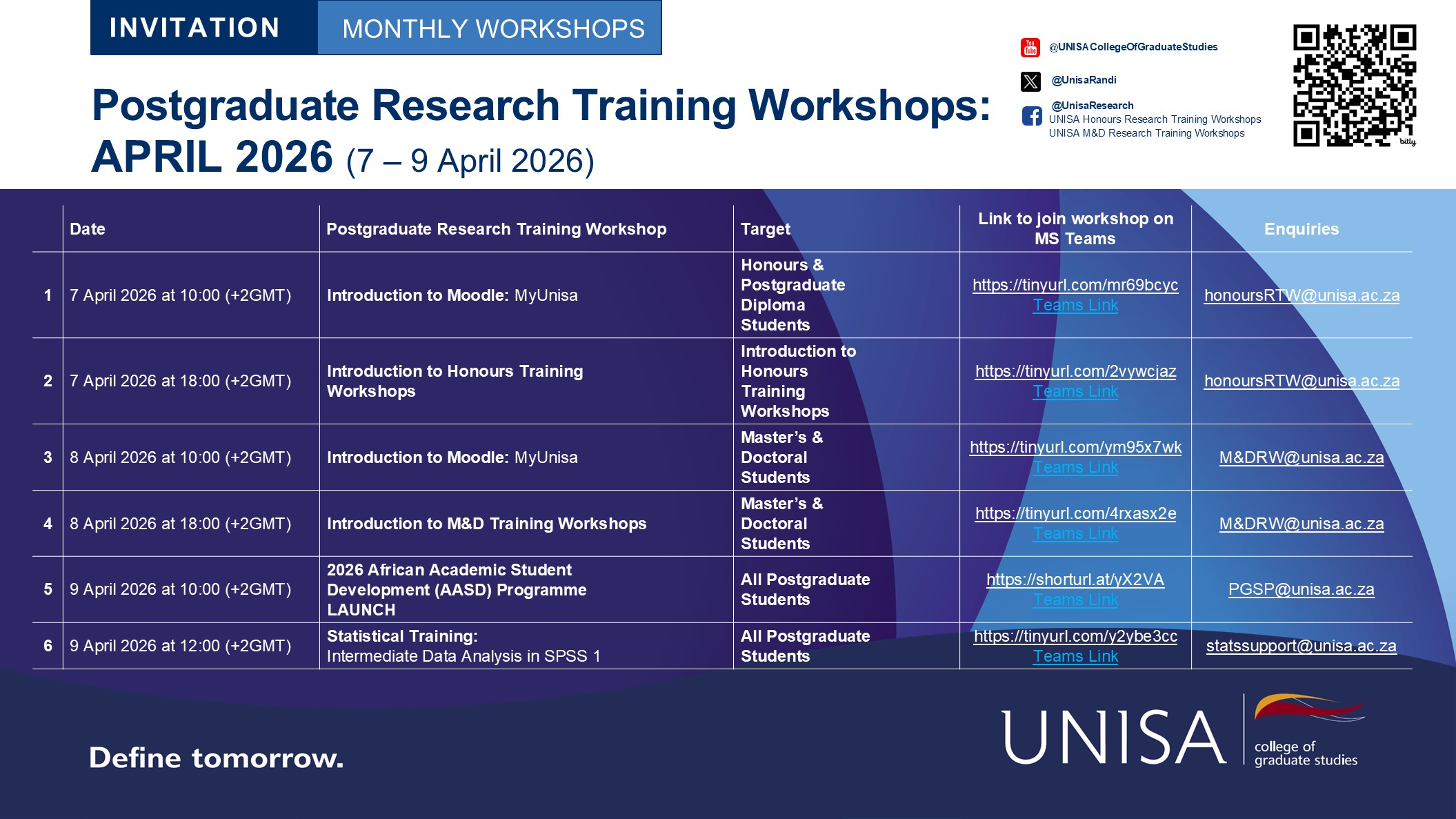 CGS PG Research Training Workshops-7 TO 9 APRIL 2026.JPG