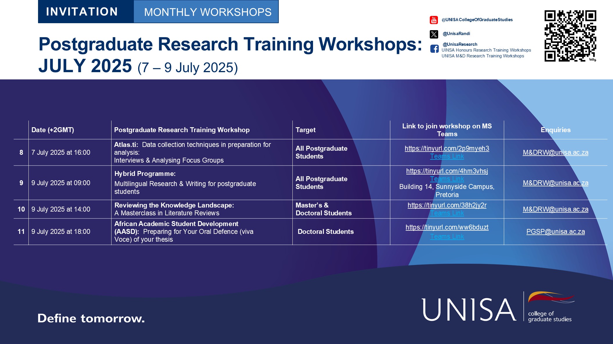 CGS PG Research Training Workshops-7 TO 9 JULY 2025.JPG